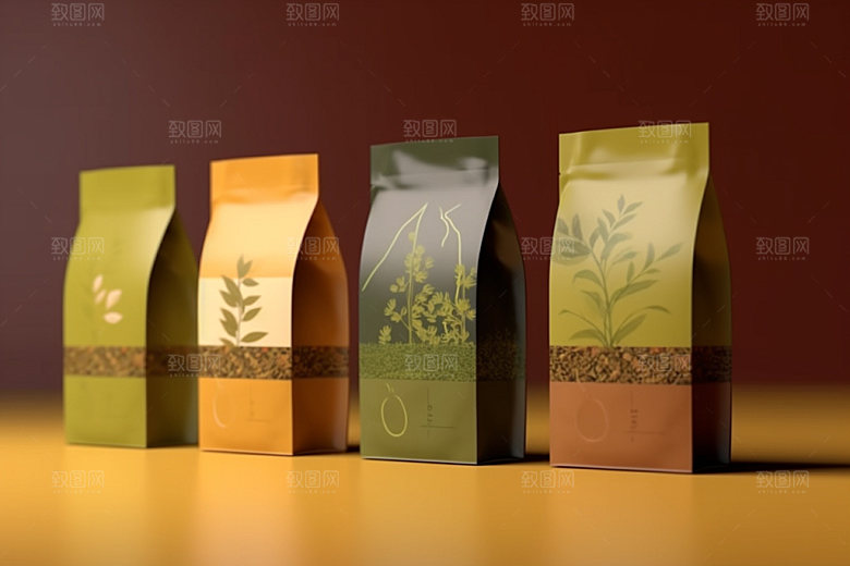 茶叶包装茶叶罐中国风模型