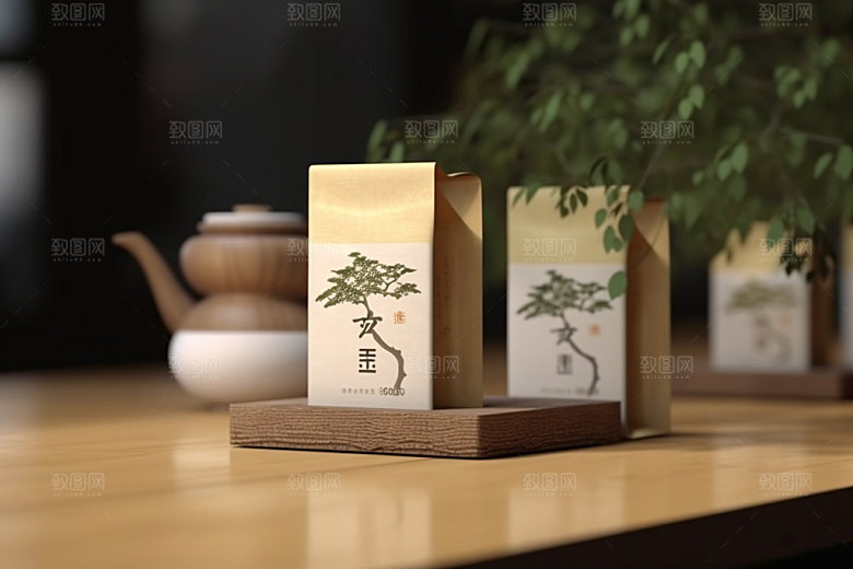 茶叶包装传统立体模型