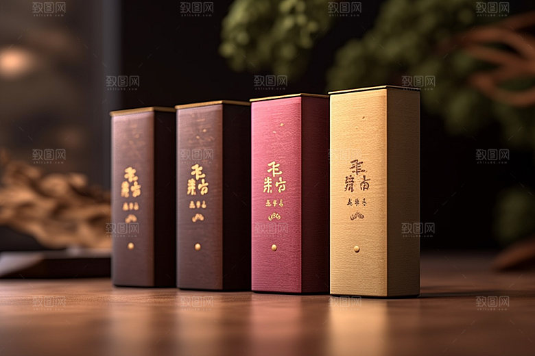 茶叶包装传统中式模型