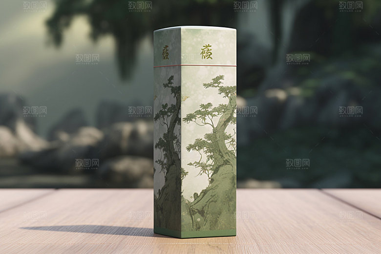 茶叶包装传统3D模型