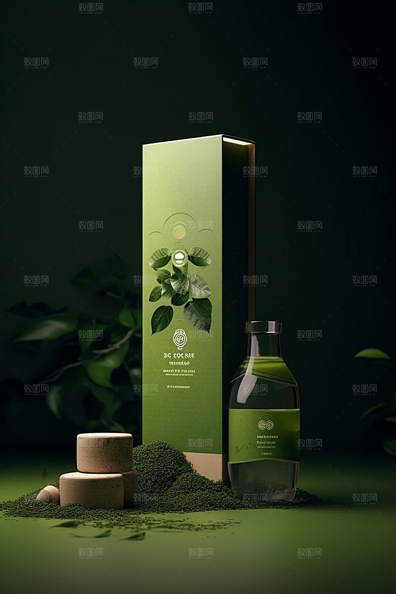 茶叶包装立体中式模型