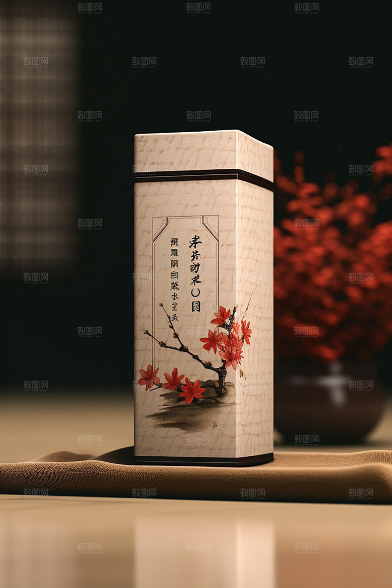 茶叶包装中国风传统模型