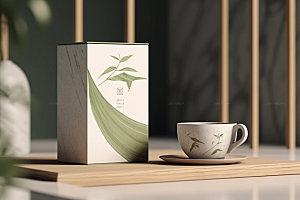 茶叶包装中式立体模型
