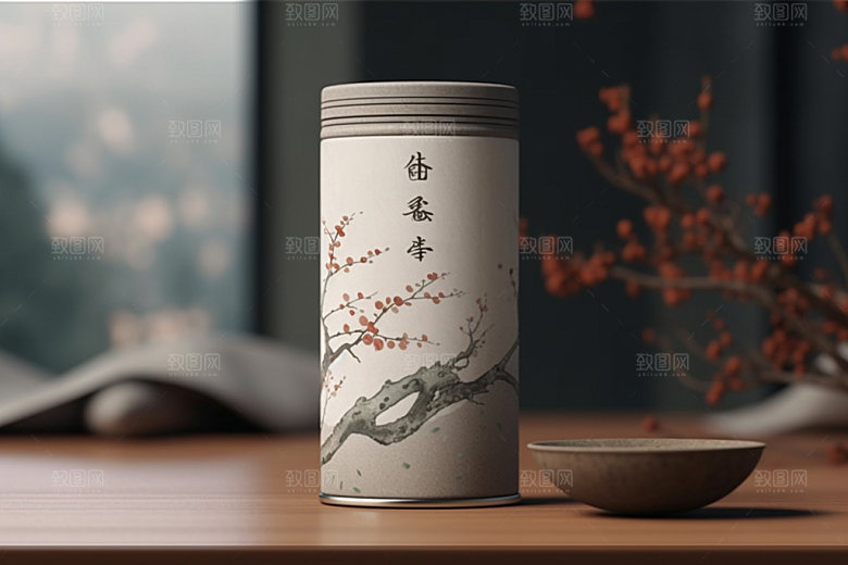 茶叶包装包装设计茶叶罐模型