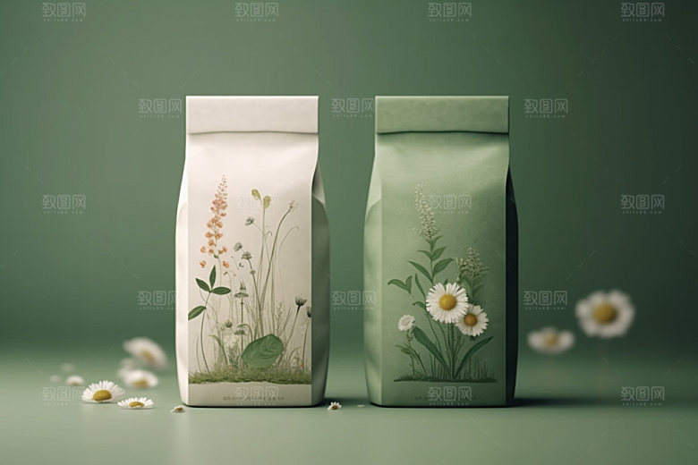茶叶包装茶叶罐中国风模型