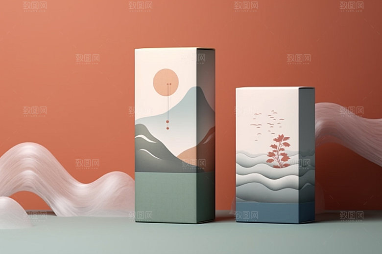 茶叶包装包装设计茶叶罐模型