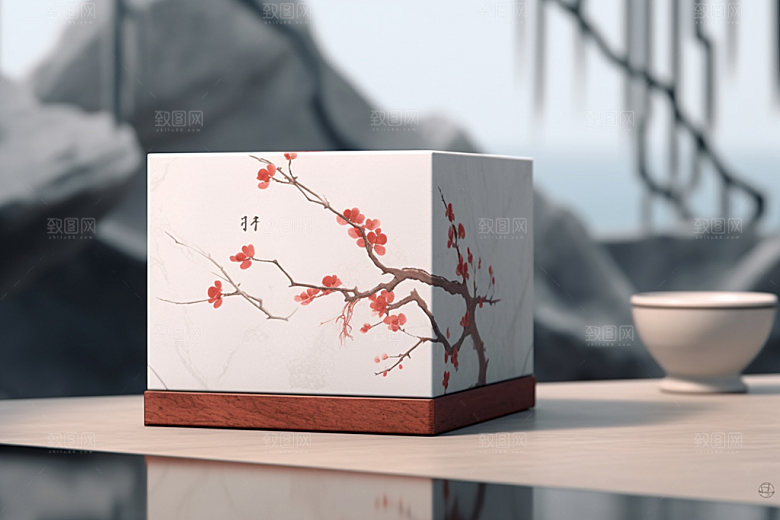茶叶包装传统3D模型