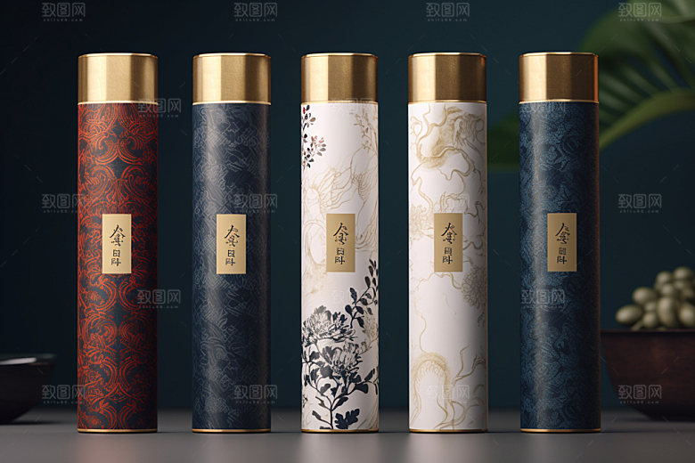 茶叶包装中式传统模型