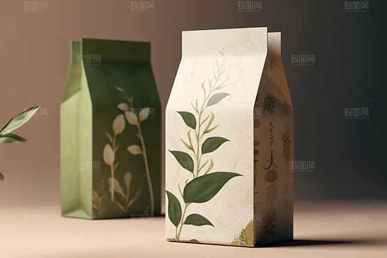 茶叶包装茶叶罐中国风模型