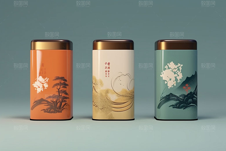茶叶包装立体3D模型