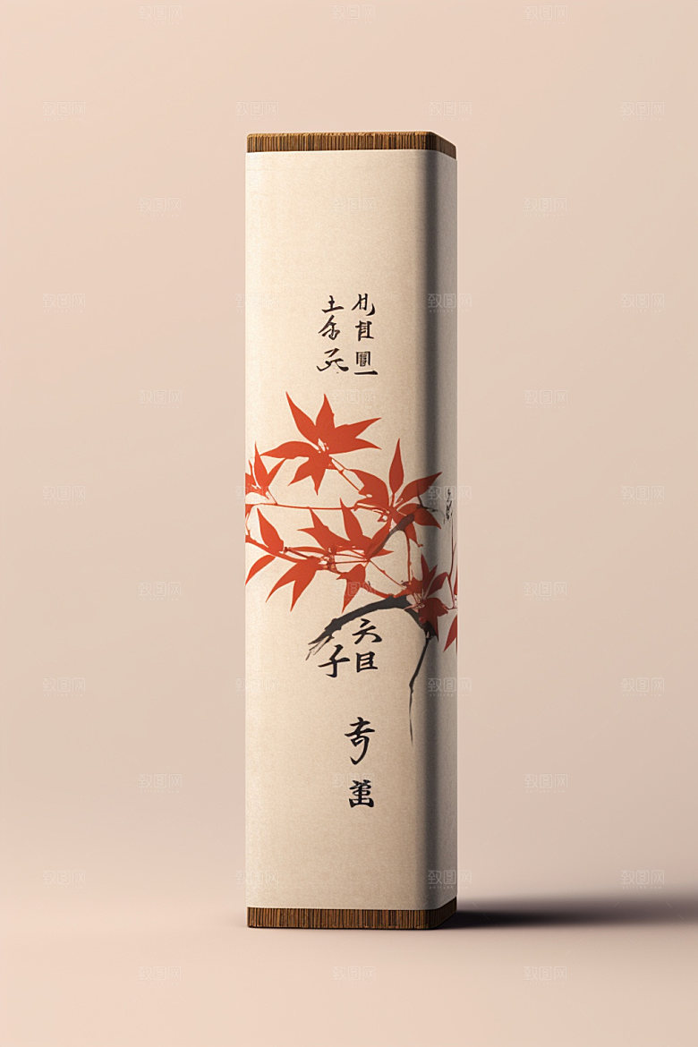 茶叶包装立体中式模型