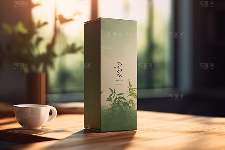 茶叶包装中式茶叶罐模型