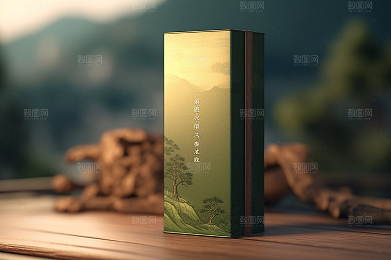茶叶包装传统茶叶罐模型