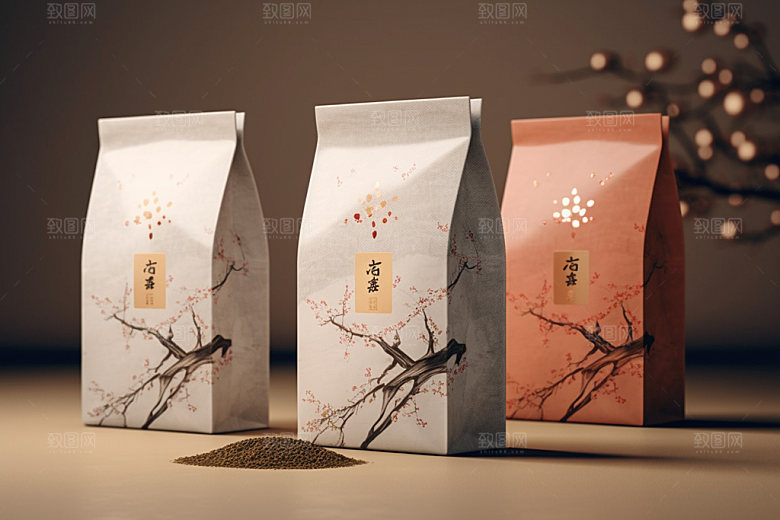 茶叶包装立体中国风模型