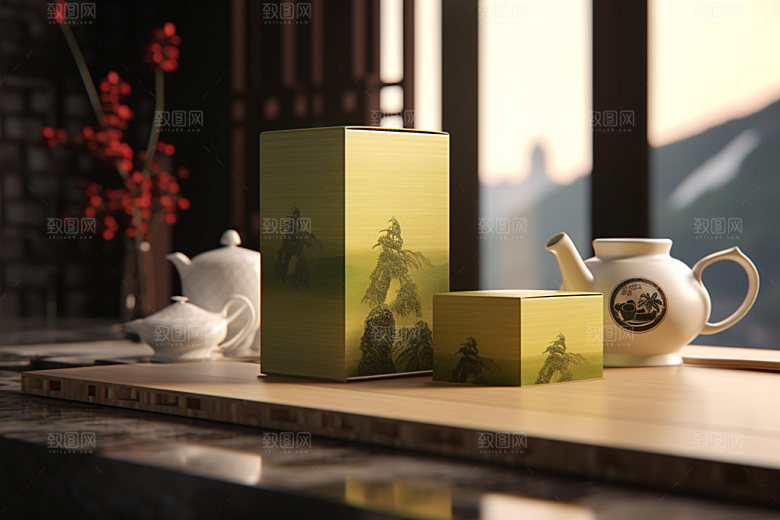 茶叶包装立体3D模型
