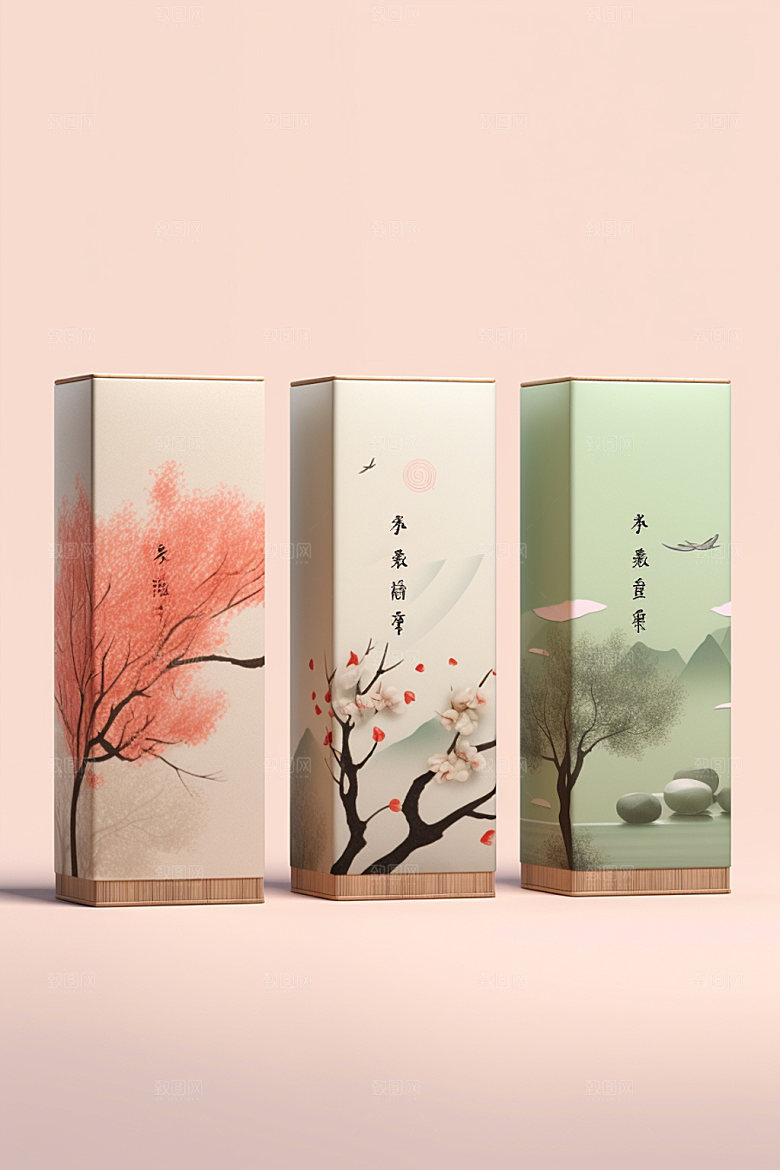 茶叶包装3D立体模型