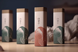 茶叶包装茶叶罐立体模型