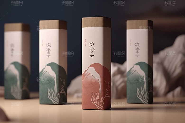 茶叶包装茶叶罐立体模型