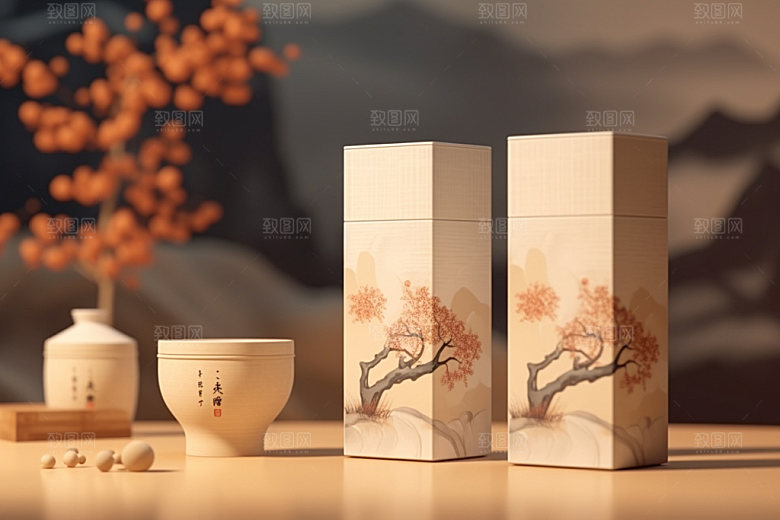 茶叶包装3D茶叶罐模型