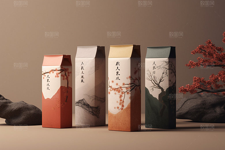 茶叶包装茶叶罐包装设计模型