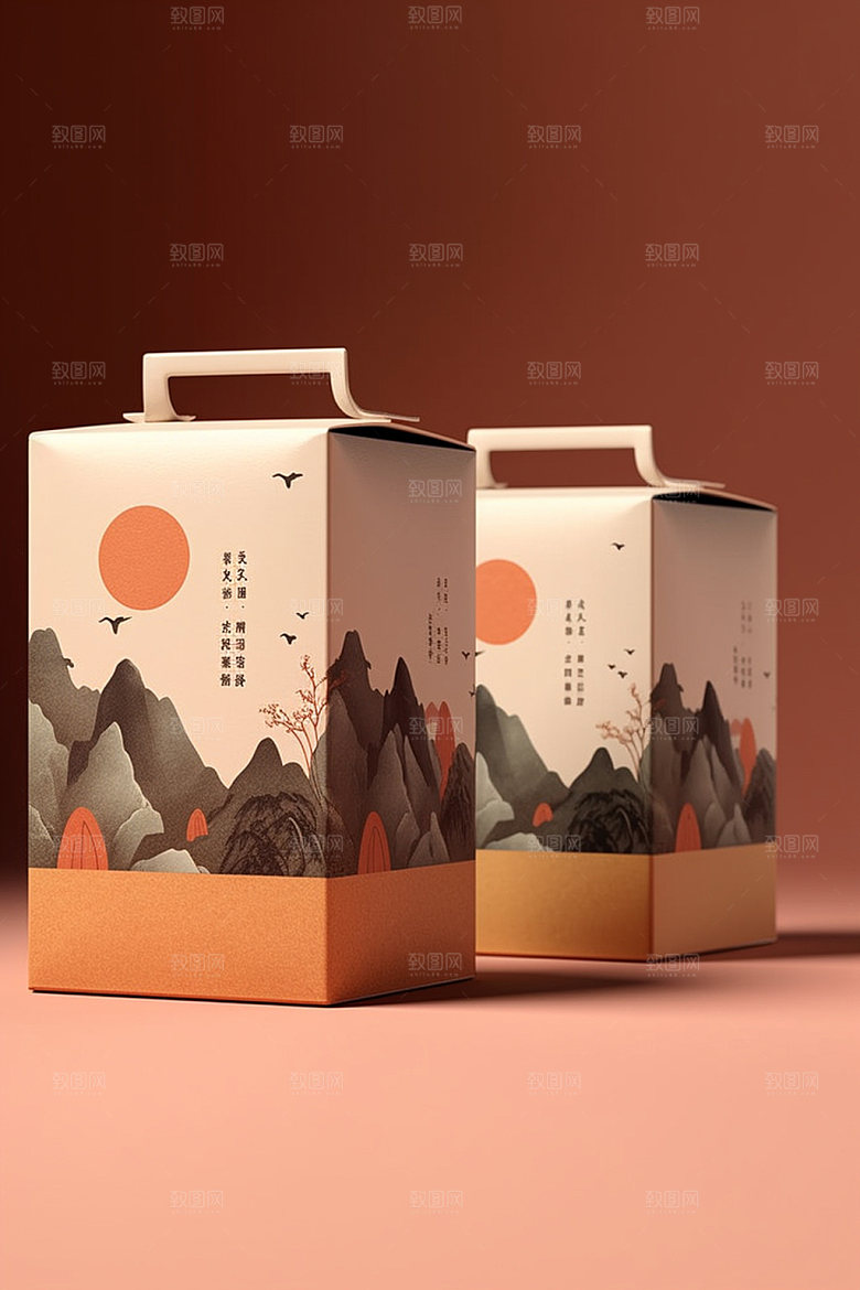 茶叶包装包装设计茶叶罐模型