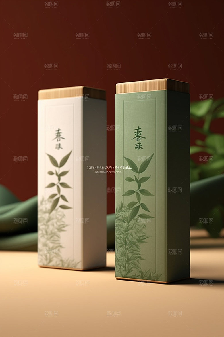 茶叶包装立体传统模型