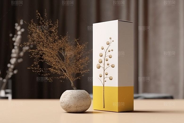 茶叶包装立体中国风模型