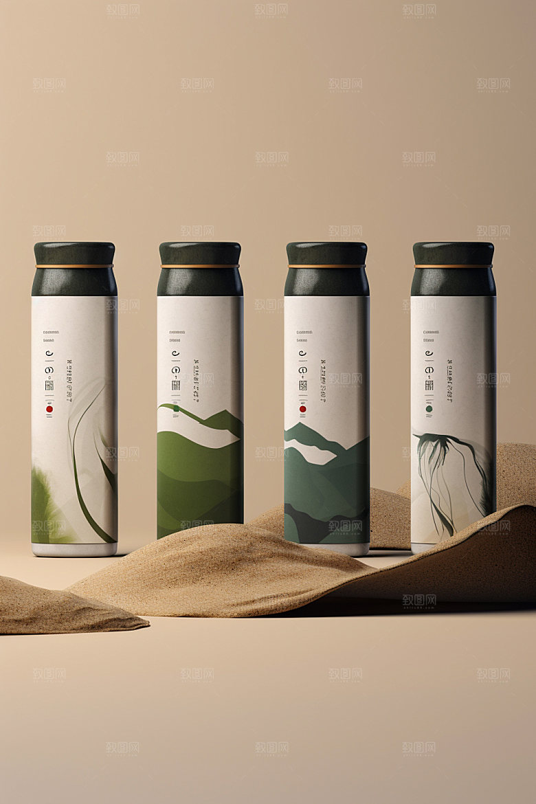 茶叶包装茶叶罐传统模型