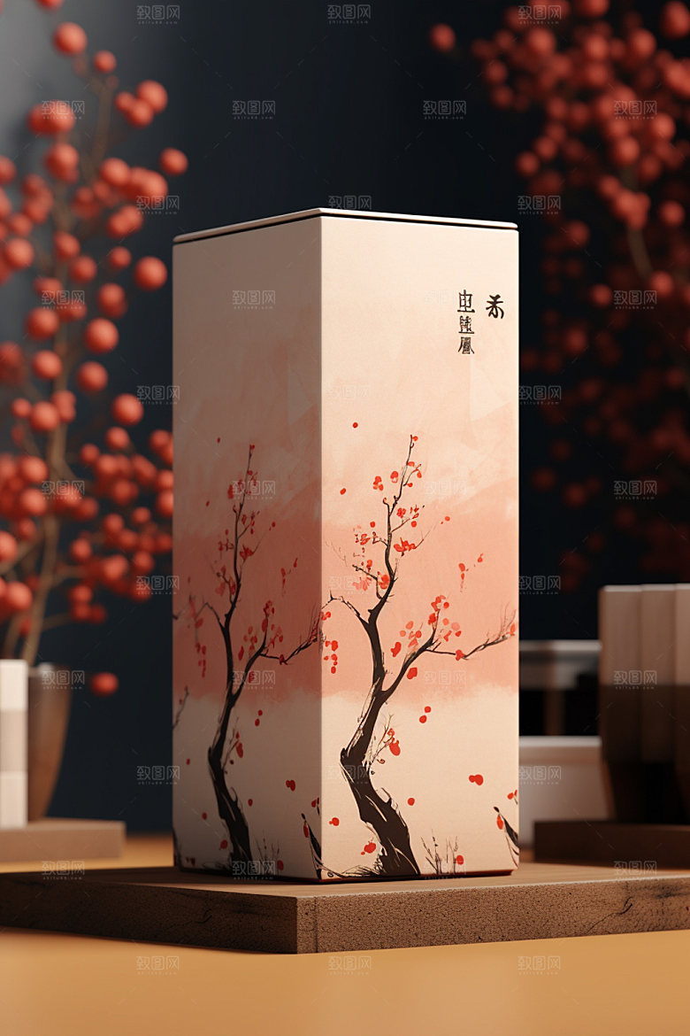 茶叶包装立体3D模型