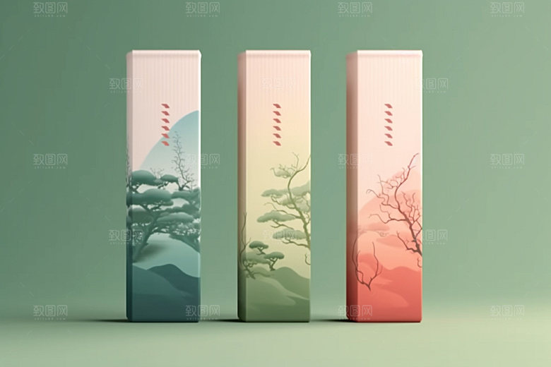茶叶包装中国风3D模型
