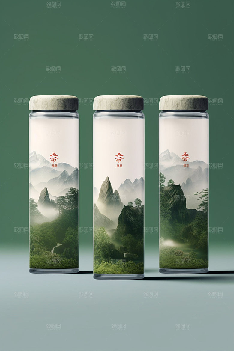 茶叶包装立体3D模型