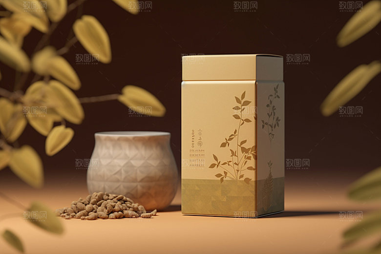 茶叶包装3D立体模型