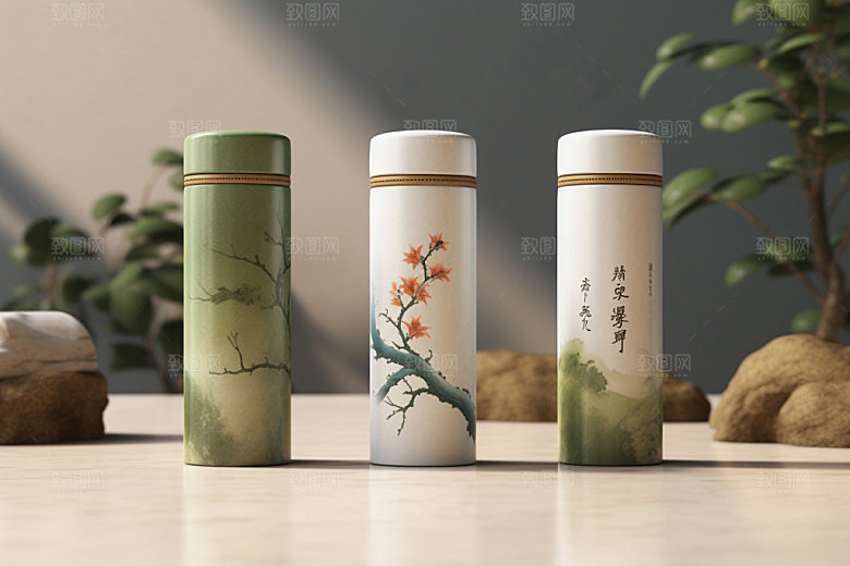 茶叶包装中式3D模型