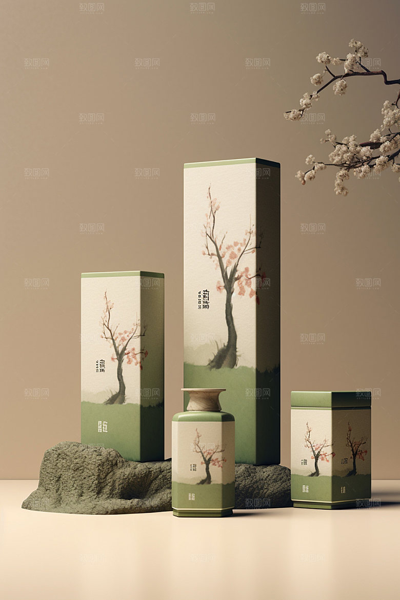 茶叶包装3D包装设计模型