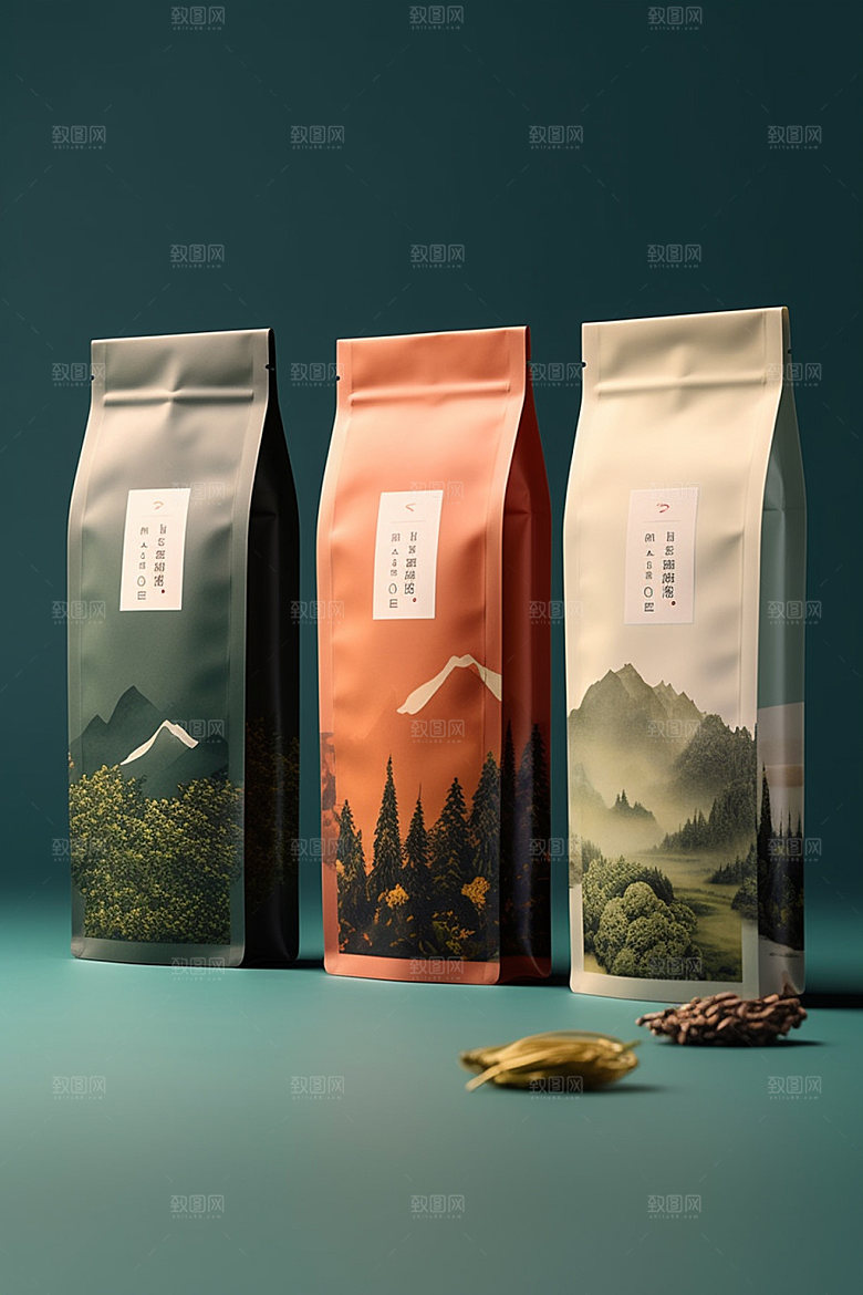 茶叶包装立体茶叶罐模型