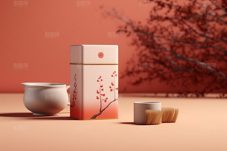 茶叶包装中国风包装设计模型