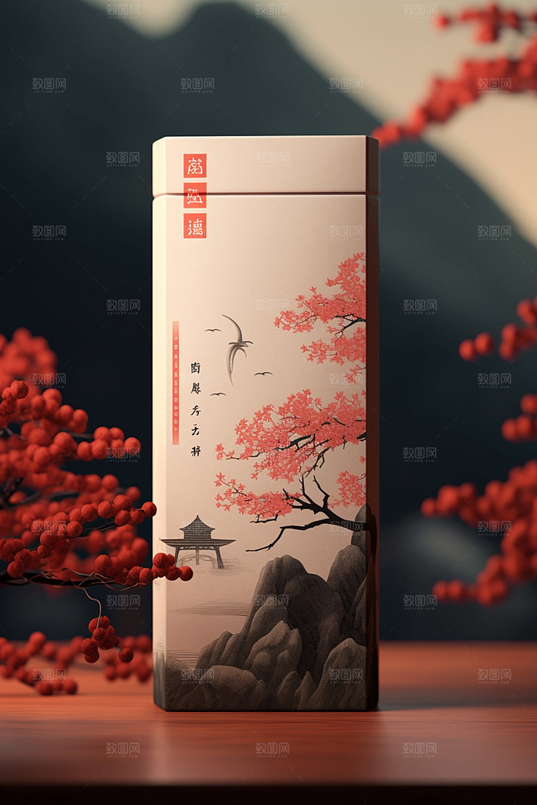 茶叶包装茶叶罐3D模型