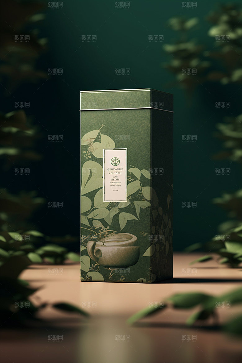 茶叶包装传统3D模型