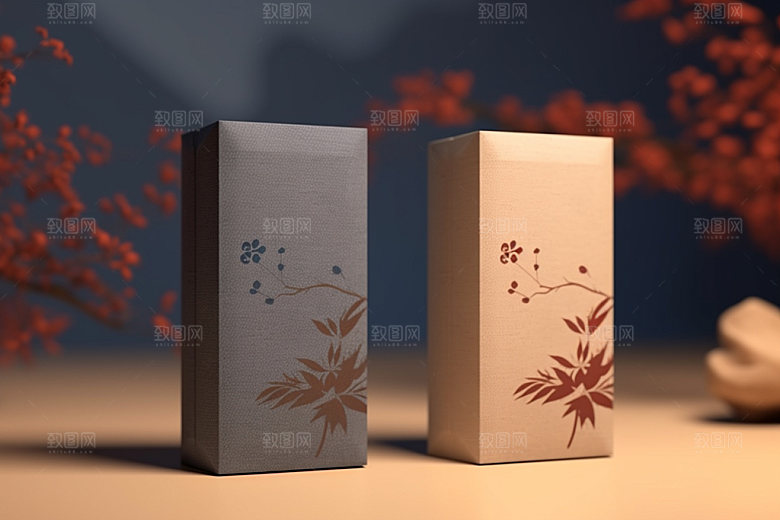 茶叶包装3D中式模型