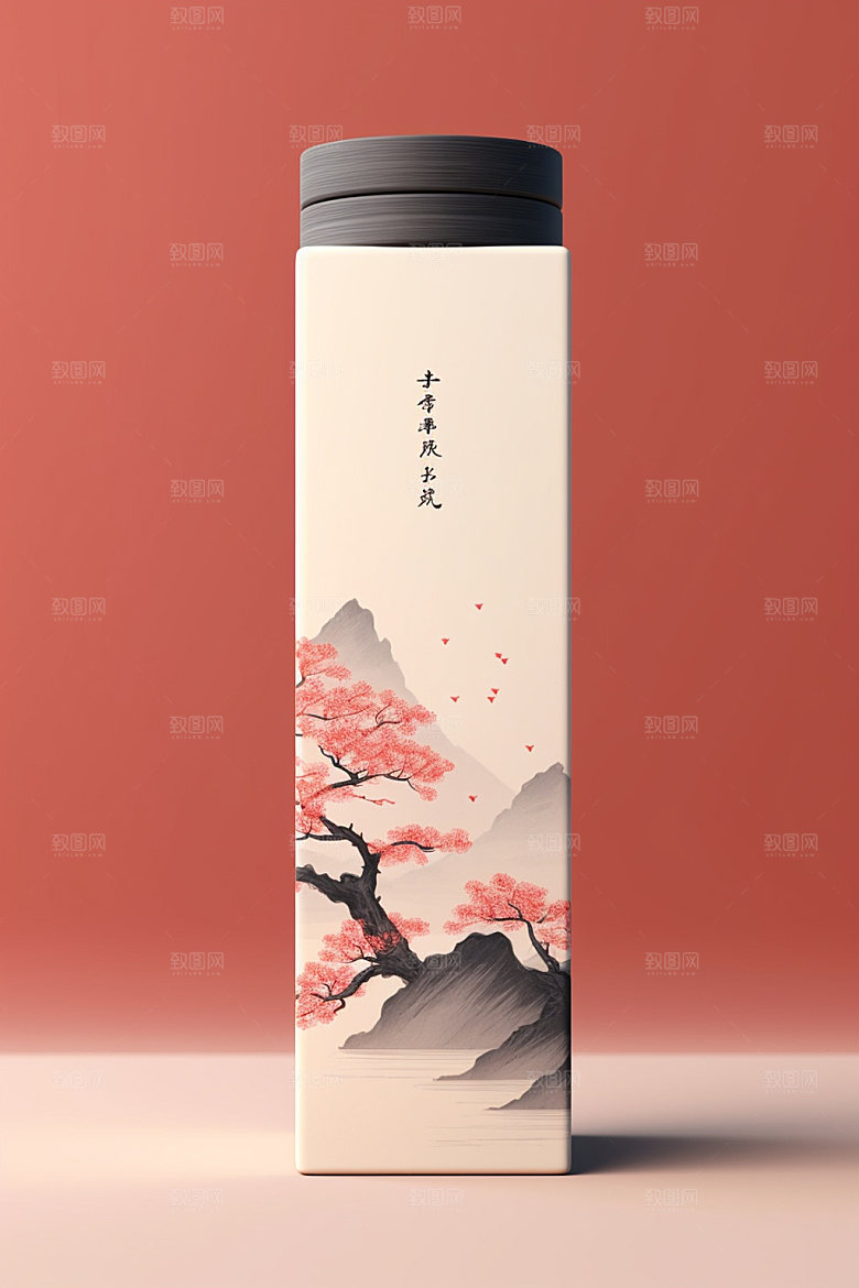 茶叶包装3D立体模型