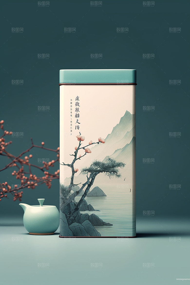 茶叶包装茶叶罐3D模型