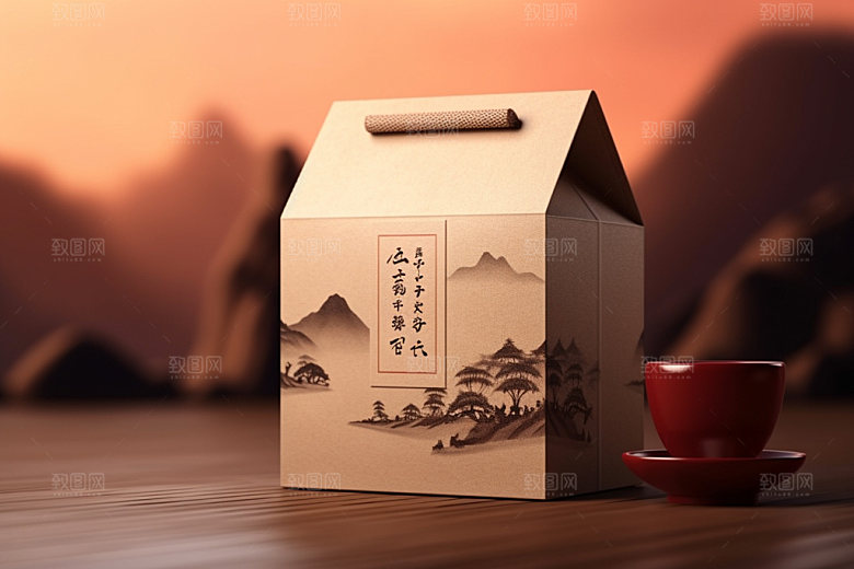 茶叶包装立体3D模型