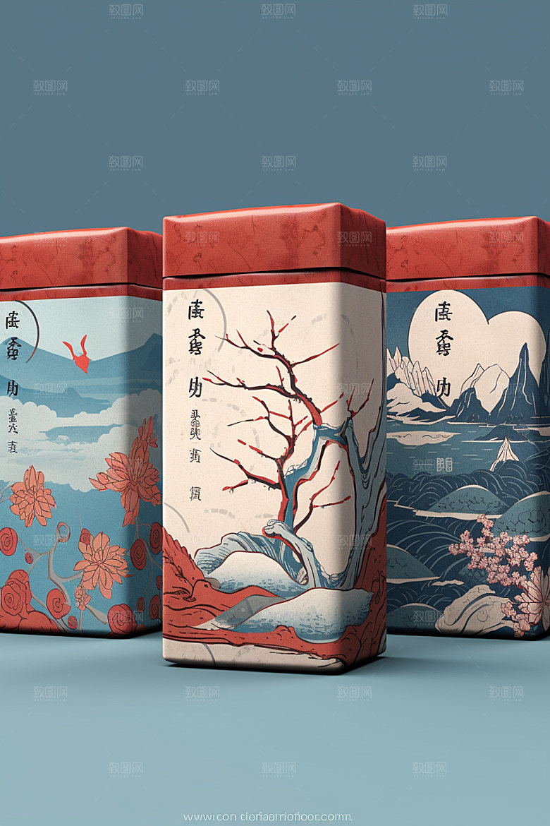 茶叶包装3D茶叶罐模型
