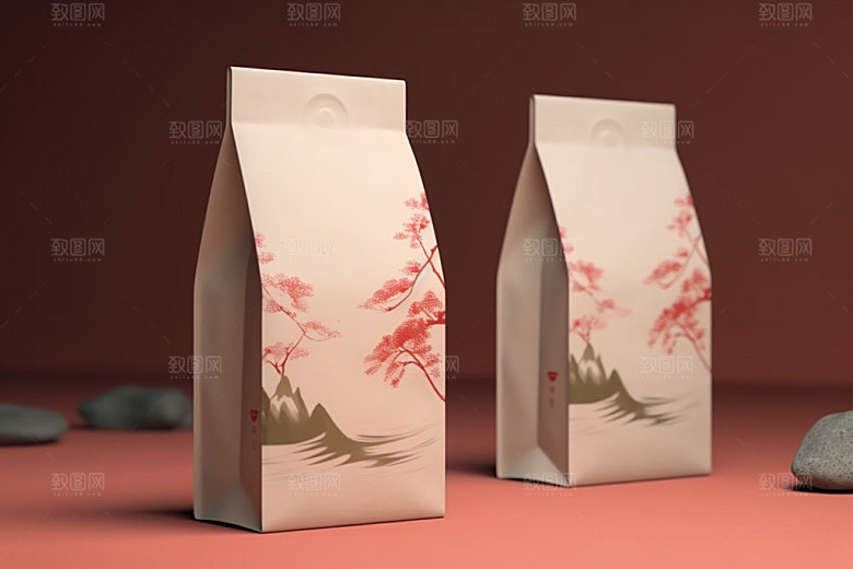 茶叶包装中式中国风模型