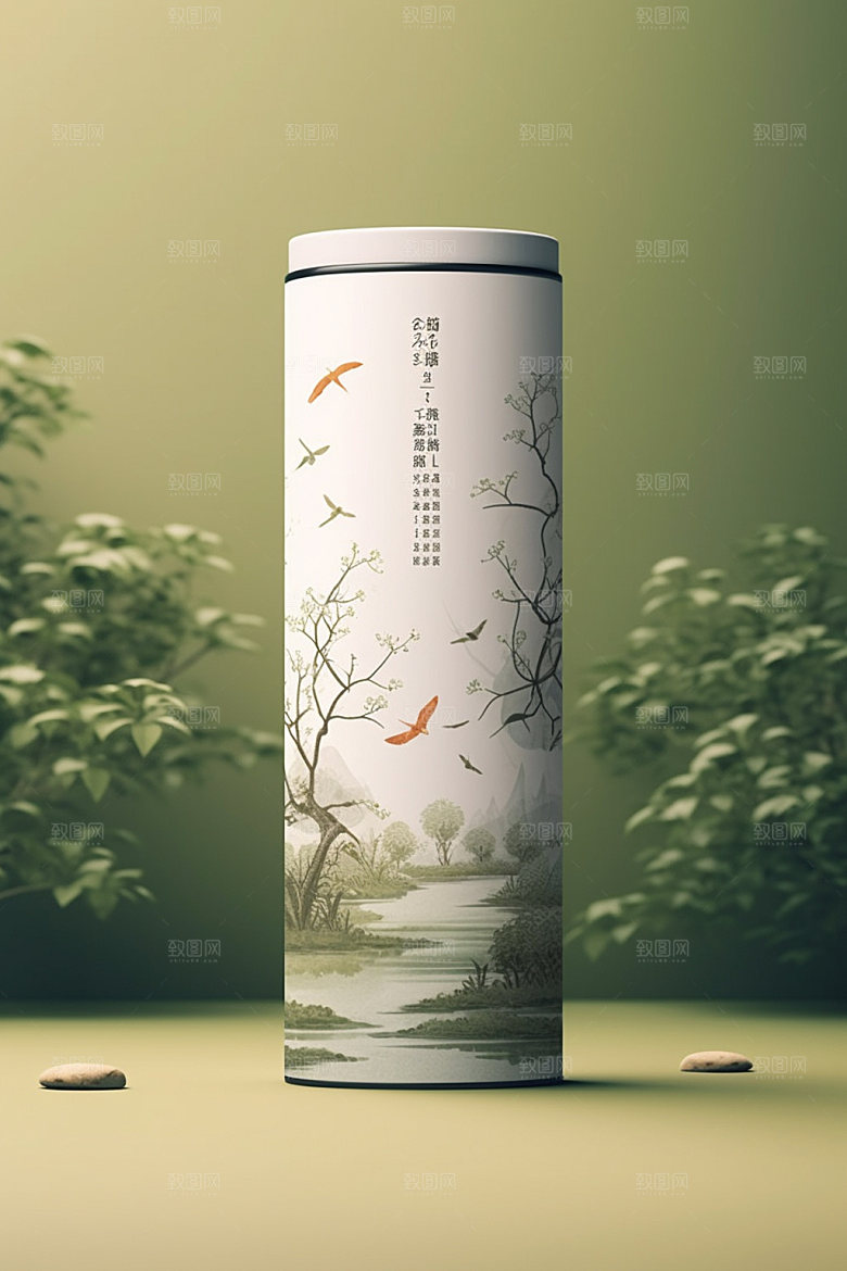 茶叶包装中式包装设计模型