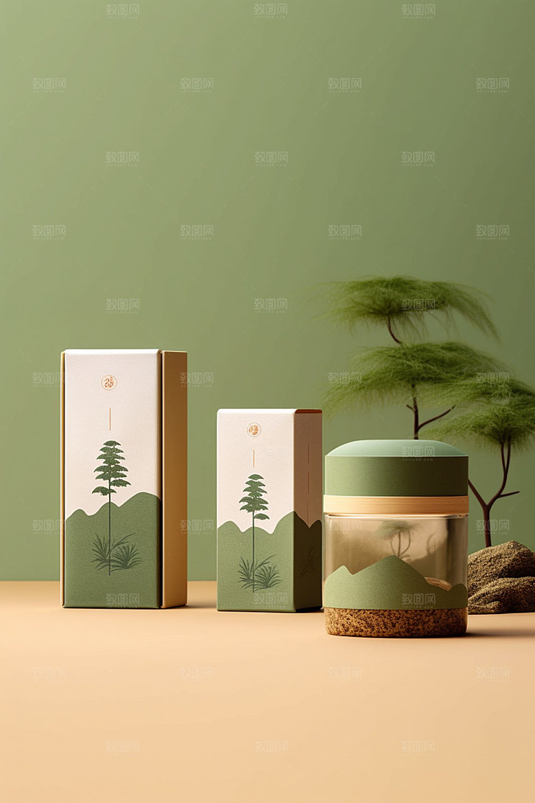 茶叶包装传统包装设计模型