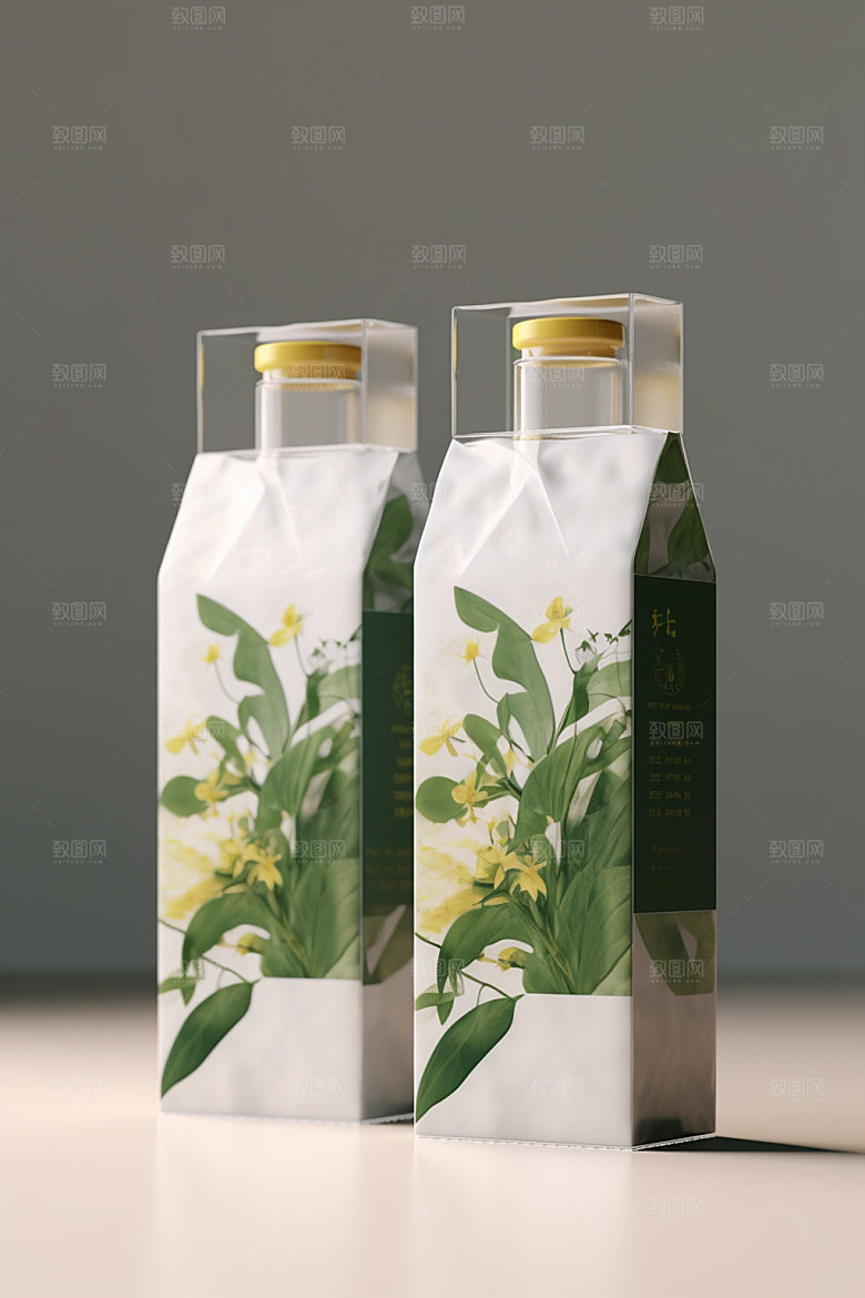 茶叶包装中国风茶叶罐模型