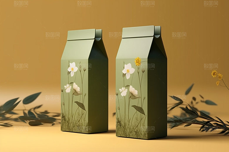 茶叶包装中式立体模型
