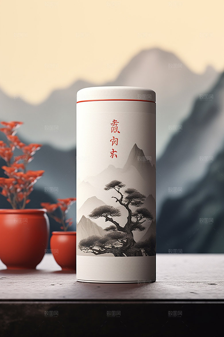 茶叶包装3D立体模型
