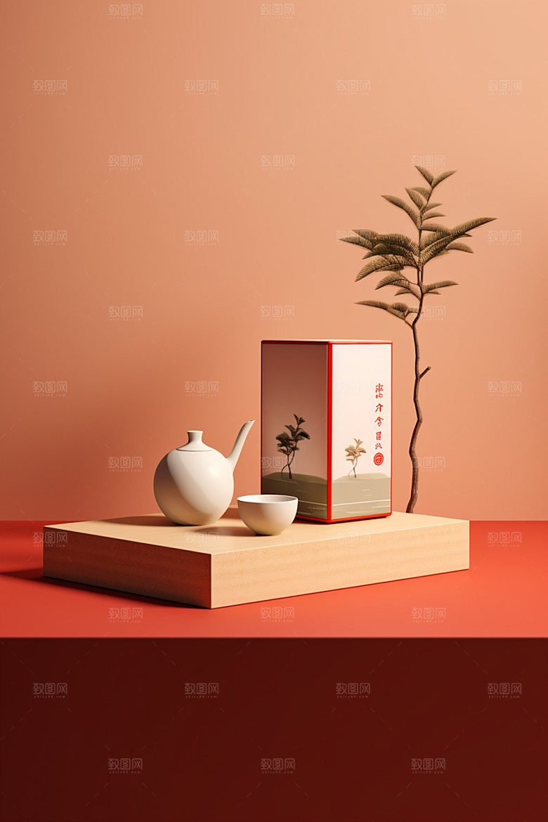 茶叶包装茶叶罐传统模型